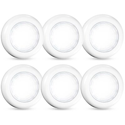 #ad Tap Light Push Lights 6 Pack Portable Bright LED Puck Light Touch Light Nigh...
