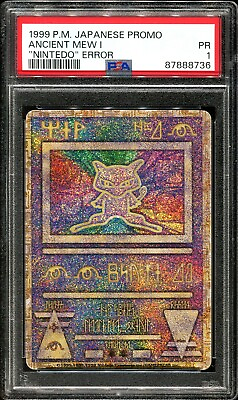 #ad PSA 1 Ancient Mew #x27;Nintedo Error#x27; PR Japanese Pokemon Card
