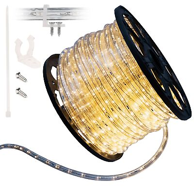 #ad 10#x27; 20#x27; 25#x27; 50#x27; 100#x27; 150ft Outdoor LED Rope Light Water Resistant Extend to 300#x27;
