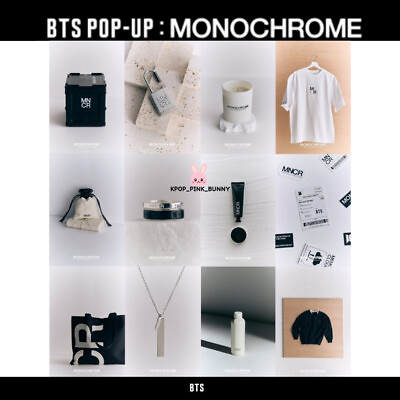 #ad #ad PRE ORDER BTS 2024 POP UP MONOCHROME OFFICIAL MD PHOTOCARD T SHIRTS