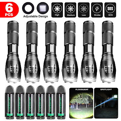 #ad 990000LM Rechargeable LED Flashlight Tactical Super Bright Police LED Torch Lamp