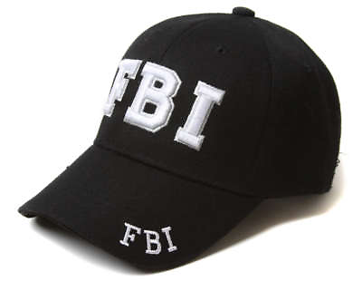 #ad FBI : Federal Bureau of Investigation Adjustable Strap Hat Black