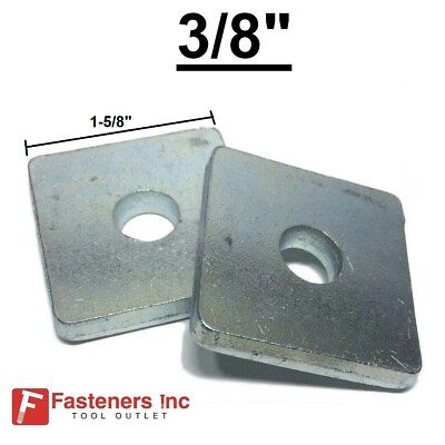#ad 3 8quot; x 1 5 8quot; Strut Bearing Plate Square Washers Steel Zinc for Unistrut Channel