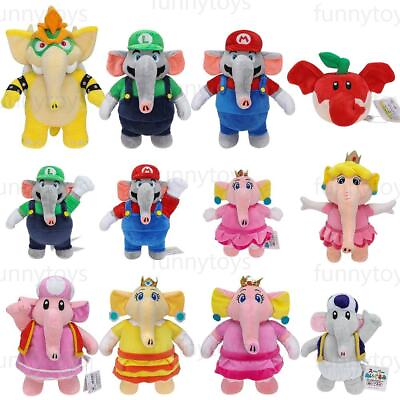 #ad Elephant Series Super Mario Bros Wonder Plush Stuffed Kids Toys Doll Xmas Gifts