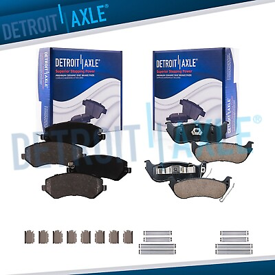 #ad Front amp; Rear Ceramic Brake Pads for 2003 2004 2005 2006 2007 Jeep Liberty