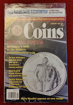 #ad New Sealed Coins Magazine January 1997 Vintage