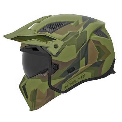 #ad MT Streetfighter Skull SV S Burst C6 Convertible Motorcycle Motorbike Helmet