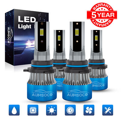 #ad 9005 9006 For Dodge Intrepid Avenger LED Headlights High Low Beam Lights 6000K