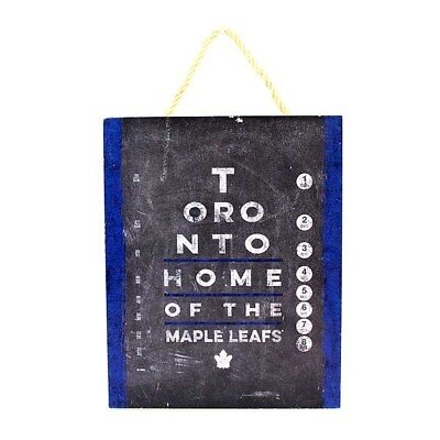 #ad NHL Toronto Maple Leaf Hockey 8quot;x10quot; Home Style Decor Wooden Sign Board