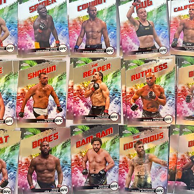 #ad 2024 Topps Chrome UFC AKA Insert Choose Pick Your Fighter Complete Set