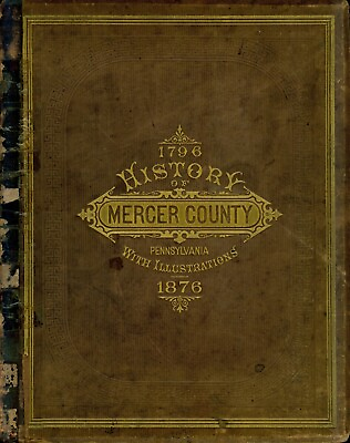 #ad Mercer County Illustrated History PAPennsylvaniaGenealogy :1877 DVD