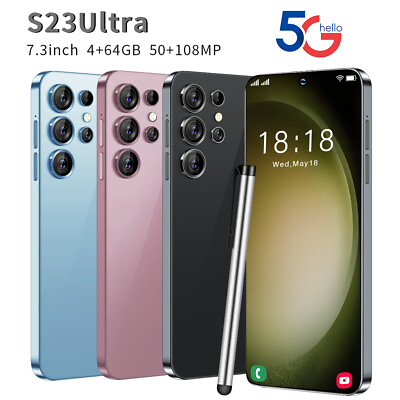 #ad S23 Ultra Smartphone 7.3quot; 464GB Android Factory Unlocked Mobile Phones 8000mAh
