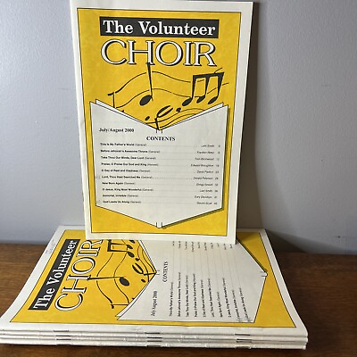 #ad #ad Lot Of 5 The Volunteer Choir Religious Sheet Music 2000 Songs Vintage