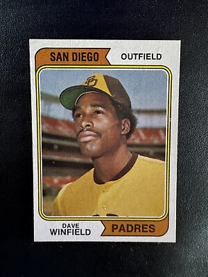 #ad #ad 1974 TOPPS #456 DAVE WINFIELD HOF SD PADRES— POPULAR ROOKIE💥*** wph