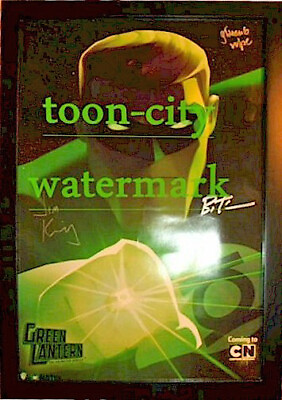 #ad ✅ Green Lantern The Animated Series hand signed Bruce Timm Warner Bros NEW Frame