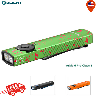 #ad OLIGHT Arkfeld Pro Class 1 EDC Flashlight with LED Light UVamp; Low Laser 1300 LM