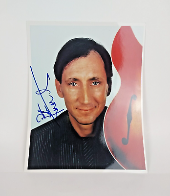 #ad Pete Townsend The Who Signed Photo With Warner Brothers COA