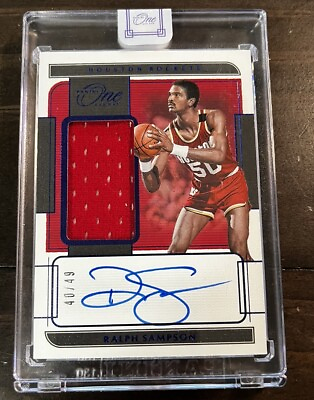 #ad 2021 22 Panini One And One Ralph Sampson 40 49 Auto Patch