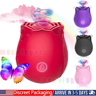 #ad Female Gift Rose Sucking Massager USB Charging Waterproof by Happy Meeting
