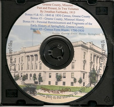#ad Greene County Missouri Past amp; Present 2 VOL Genealogy