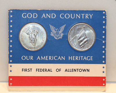 #ad First Federal of Allentown American Heritage Tokens God and Country