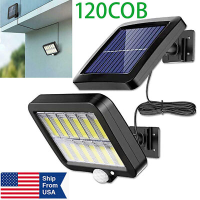 #ad #ad 1200000lm LED Solar Street Light Security Flood Lamp Motion Sensor Outdoor Wall
