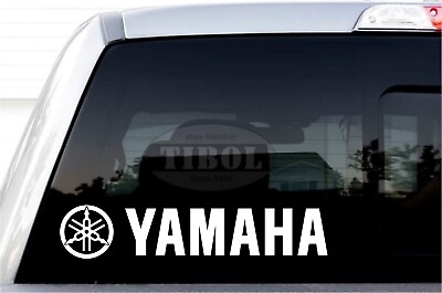#ad 2x YAMAHA with Logo Decals YAMAHA Stickers Helmet Bike ATV PWC Jetski UTV