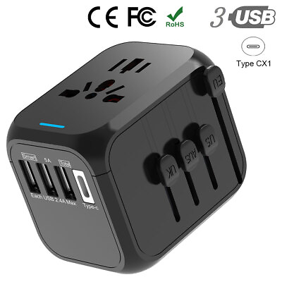 #ad Universal Travel Adapter Converter One International Wall Charger AC Power Plug