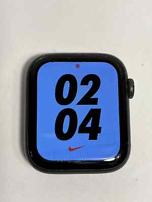 #ad GPS Only Apple Watch Series 5 NIKE 44MM Space Gray Aluminum A2093 Face Only HVD