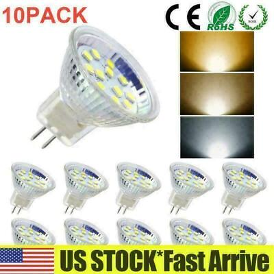 #ad 1 4 6 PACK LED MR11 Light Bulbs Spot Lamp AC DC 12V 24V 3W 5W GU4 Bi Pin Base US