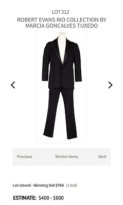 #ad Robert Evans Vintage Custom Tuxedo Cashmere Silk Julien#x27;s Estate Auction W TAGs