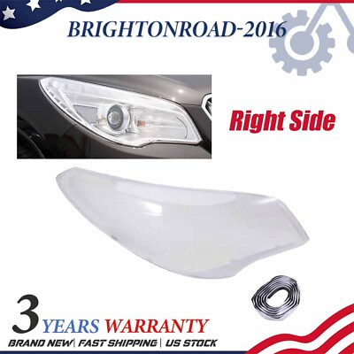 #ad 1 × Right Clear Headlight Lens Covers W Seal Glue For Buick Enclave 2013 2017
