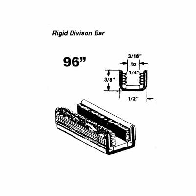 #ad Rigid Division Bar Channel for Universal Applications 1 Piece EDMP Rubber