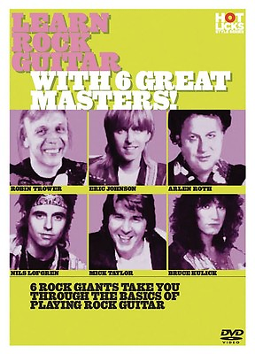 #ad Learn Rock Guitar with 6 Great Masters DVD NEW 014018776