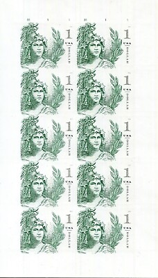 #ad $1 Statue of Freedom Sheet of 10 Stamps #5295