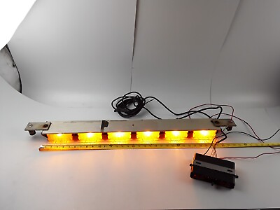 #ad Federal Signal 320612 Amber Light Bar 6 Lamp Length 30#x27; W mounting amp; Controller