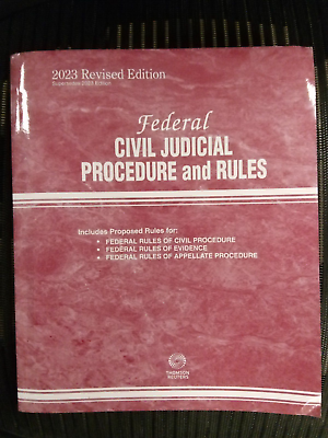 #ad federal civil judicial procedure and rules 2023 revised edition