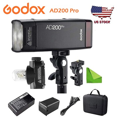 #ad Godox AD200 Pro AD200Pro Flash for Fuji Fujifilm Sony Canon Nikon Olympus Camera