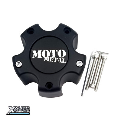 #ad Moto Metal Wheel Center Cap Matte Black 5 Lug MO909B5127YB