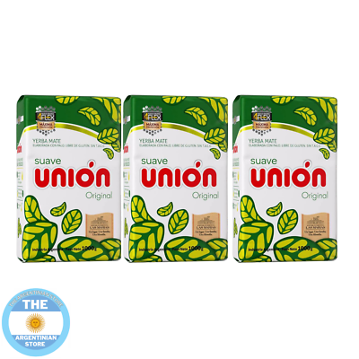 #ad Yerba Mate Union PACK OF 3 1KG 2.2LB