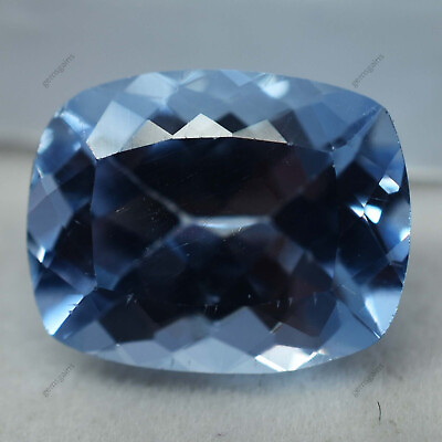 #ad 9.65 Ct Sapphire Light Blue Cushion Cut CERTIFIED Loose Gemstone