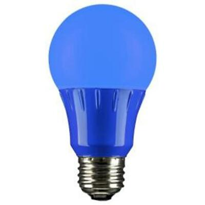 LED A Type Blue Color 3W Light Bulb Medium E26 Base Sunlite 80145 SU