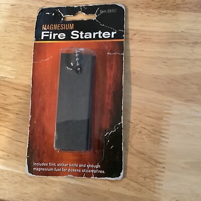 #ad Harbor Tools Magnesium Fire Starter Campfire Lighter Emergency Survival Pocke...