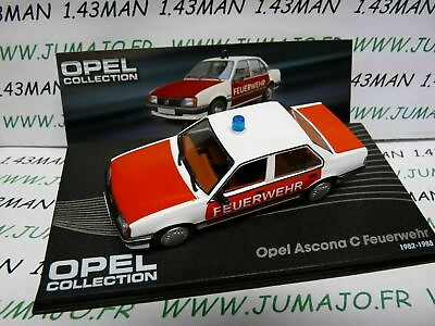 #ad OPE66 voiture 1 43 IXO OPEL collection : ASCONA C feuerwehr pompier 1982 1988