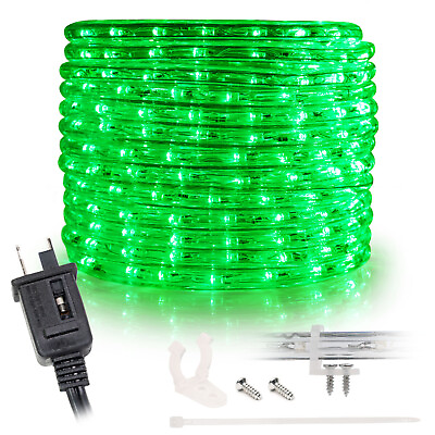 #ad 10#x27; 20#x27; 25#x27; 50#x27; 100#x27; 150ft Outdoor LED Rope Light Water Resistant Extend to 300#x27;