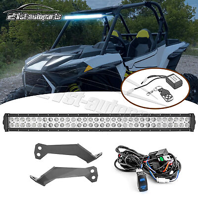 #ad For Polaris RZR 900 XP 1000 4 Roof 32quot; Straight LED Light Bar Bracket Wire Kit