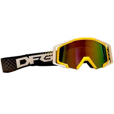 #ad Outrigger DFG OTG Motocross Goggle Black Yellow