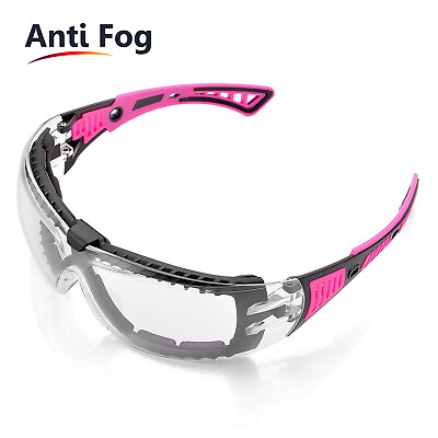 #ad SAFEYEAR Safety Glasses Work Goggles Female Women Girl Anti Fog Padded Frame Z87