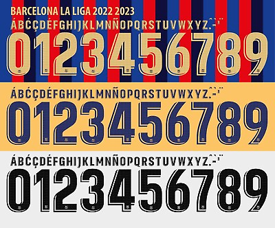 #ad Nameamp;Number Set For Barcelona La Liga 2022 2023 Home Away Football Soccer