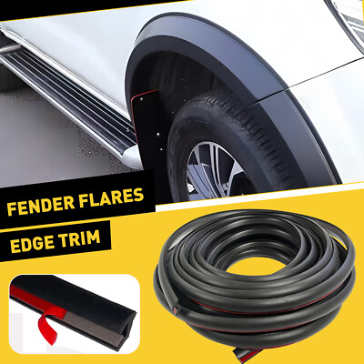 #ad 9m For Car Truck Wheel Wells Fender Edge Flare Trim Seal Rubber Gasket EXC